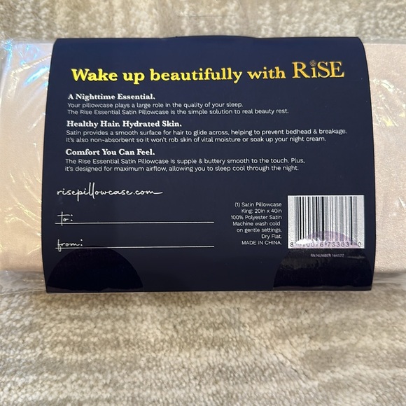 Set of Two King Size Satin Pillowcases - Picture 2 of 2